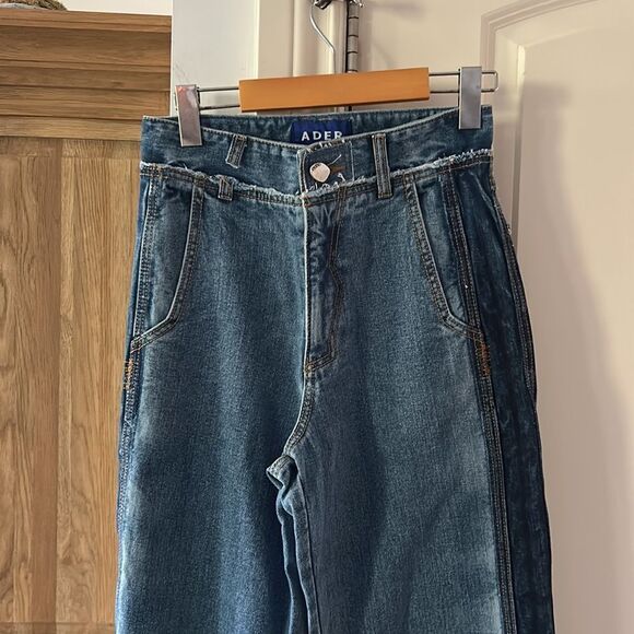 🎀 SSENSE ADER error workch blue jeans straight jeans nwot - Picture 4 of 16